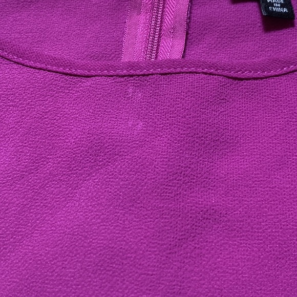 Bobeau Fuchsia Scoop Neck Short Sleeve Shirt L - Picture 5 of 9